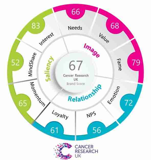 Cancer Research Brand Equity Score Vision One