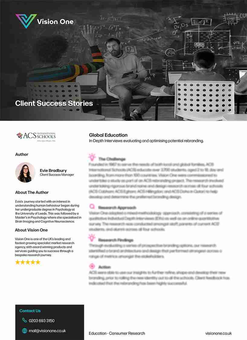 ACS Vision One Case Study