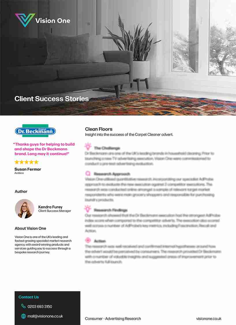 Dr Beckmann Carpet Vision One Case Study