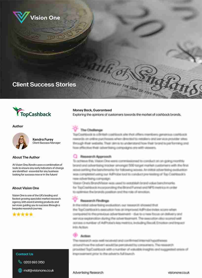 TopCashback Vision One Case Study
