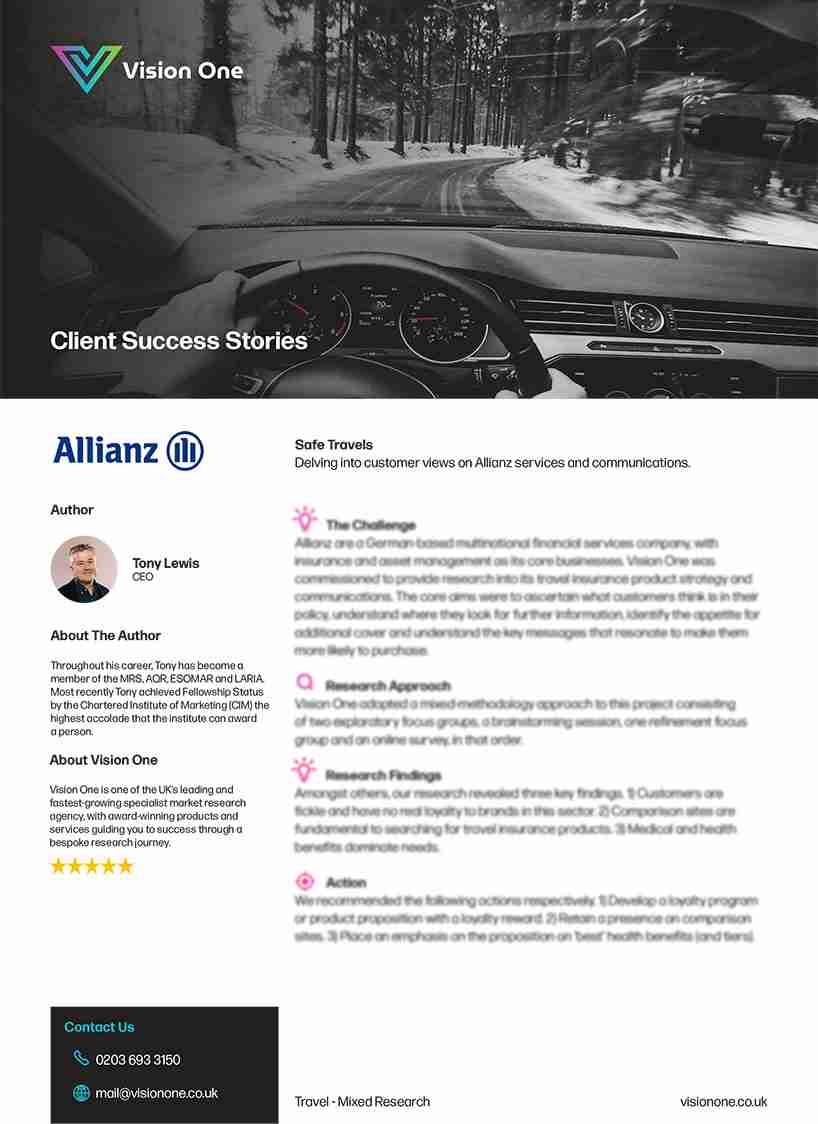 Allianz Vision One Case Study