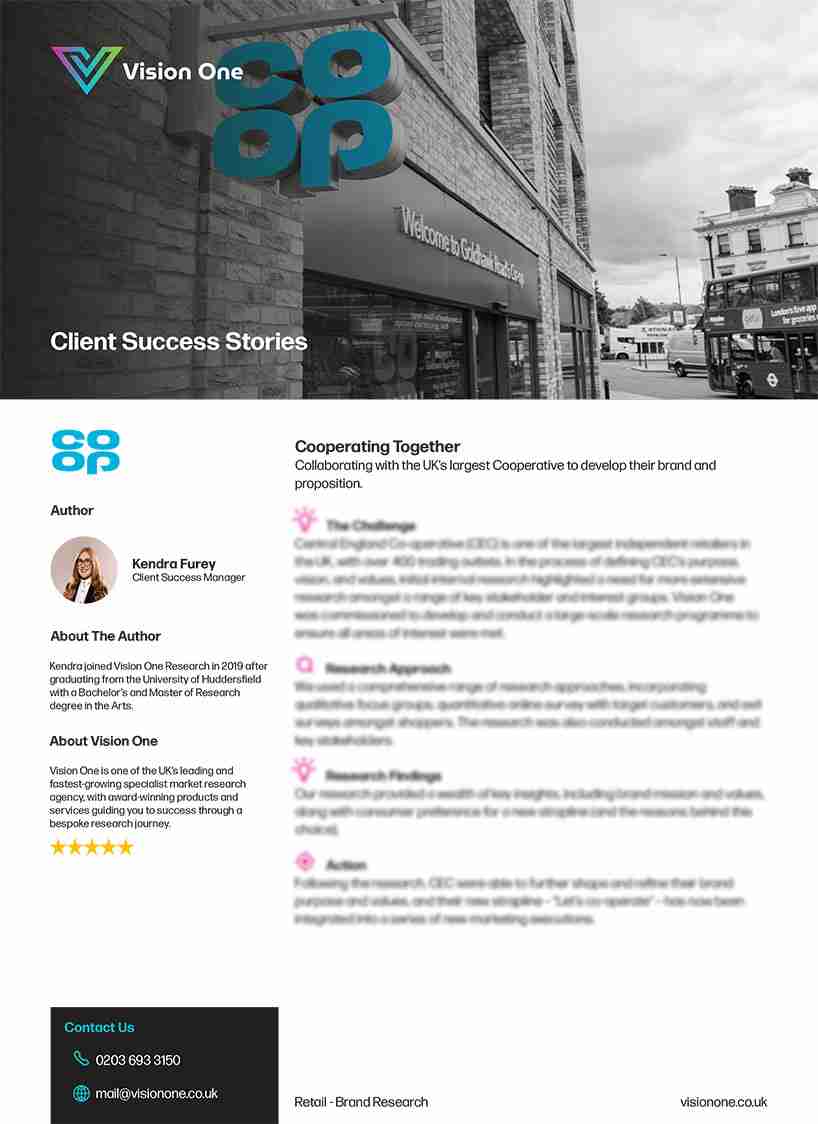 Co-Op Vision One Case Study