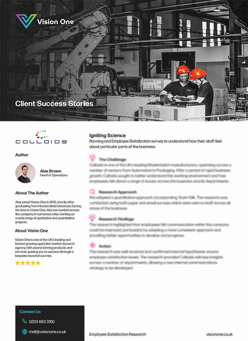 Colloids Vision One Case Study