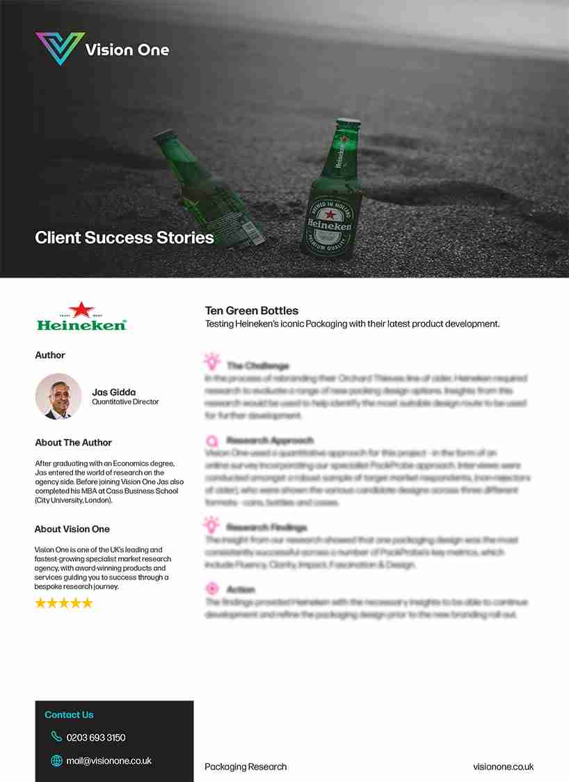 Heineken Packaging Vision One Case Study