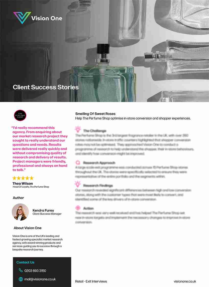 The Perfume Shop - Vision One Case Study