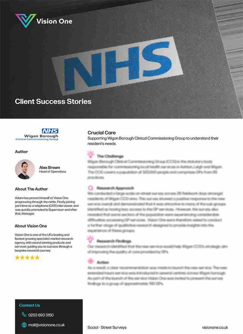 Wigan Borough Council Vision One Case Study